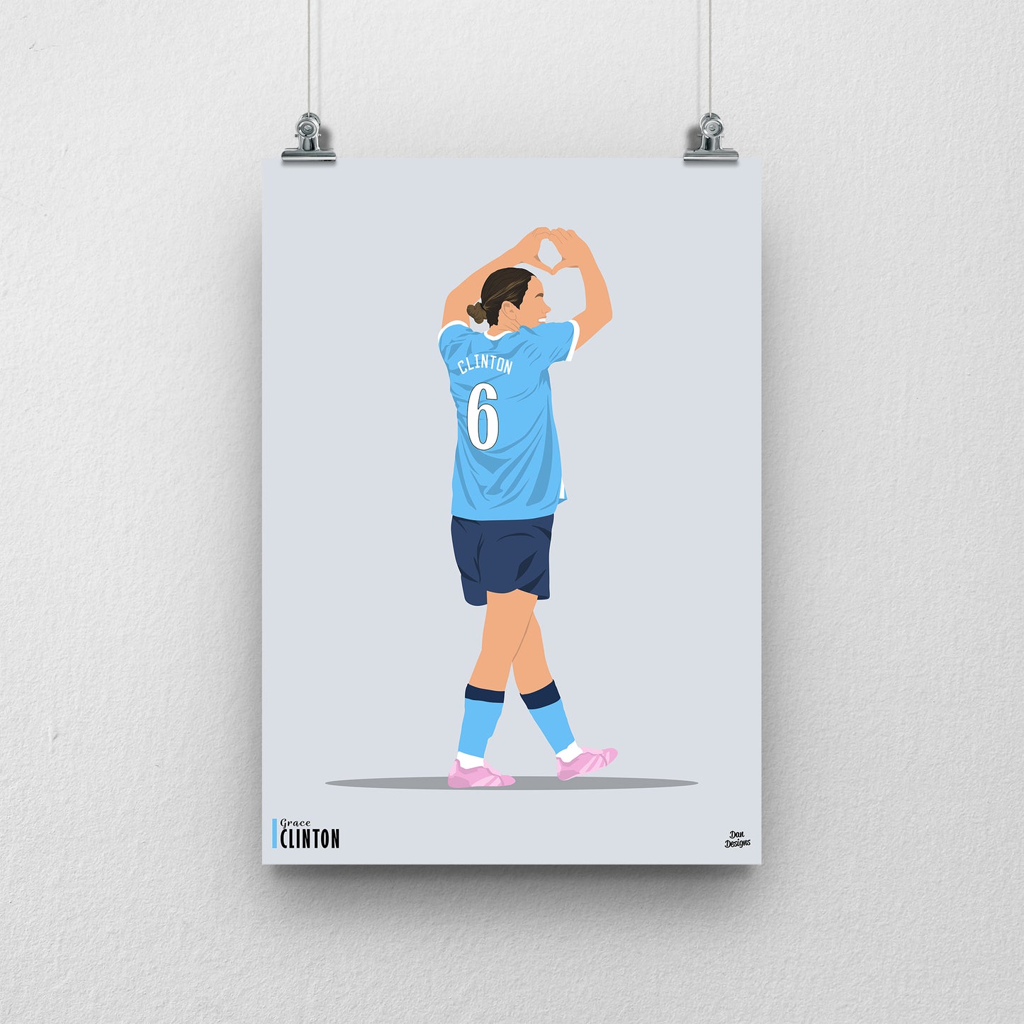 Grace Clinton Man City Print