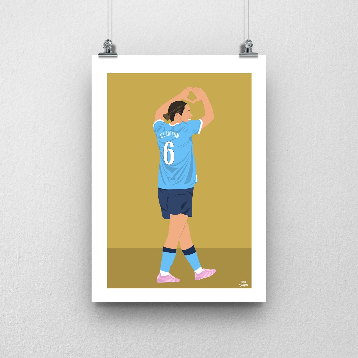 Grace Clinton Man City Print