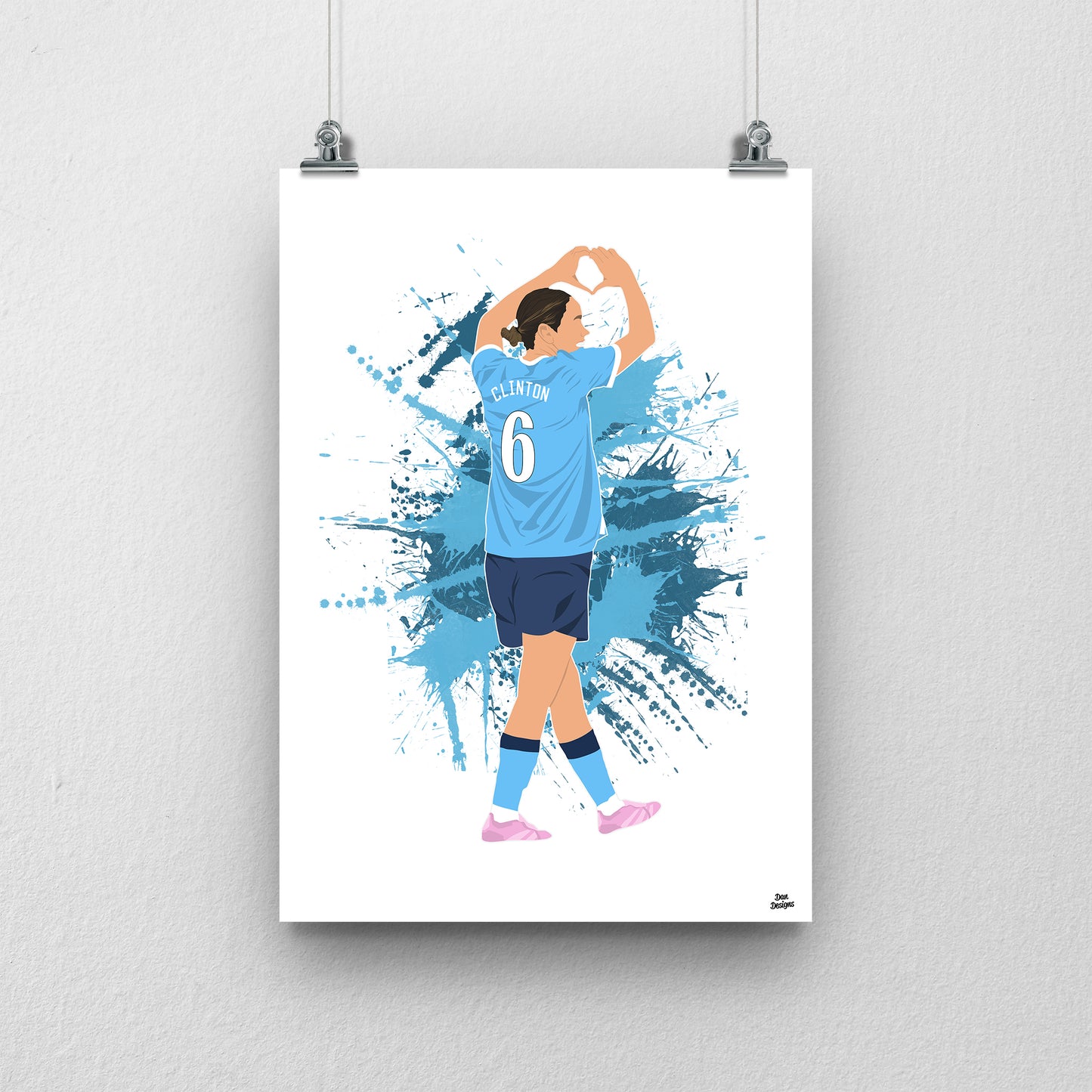 Grace Clinton Man City Print