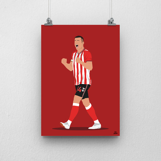 Granit Xhaka Print | Sunderland AFC Premier League Poster