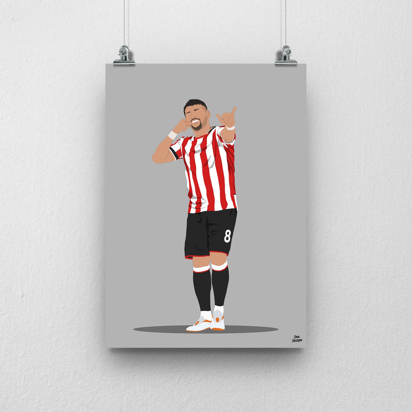 Gustavo Hamer Print – Sheffield United Football Artwork