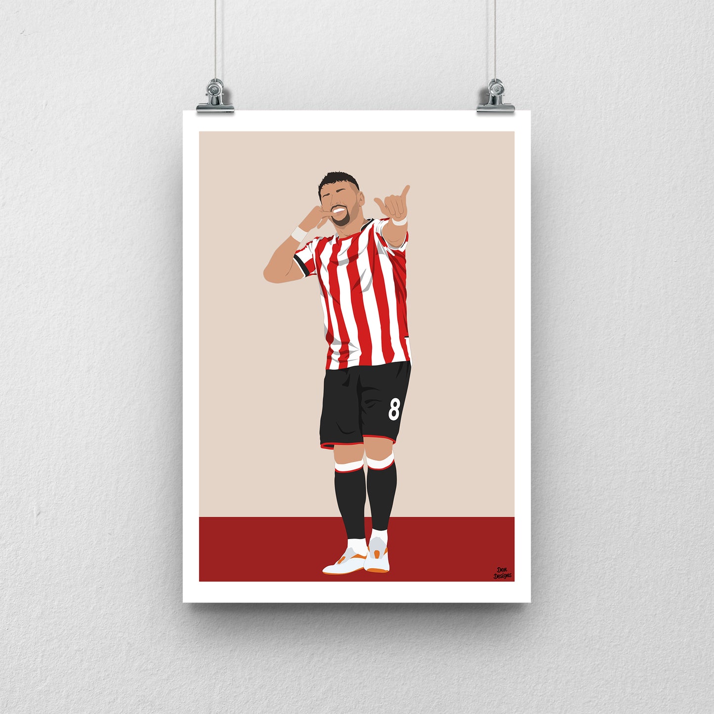 Gustavo Hamer Print – Sheffield United Football Artwork