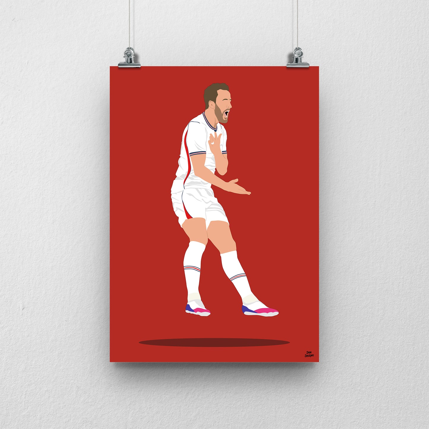 Harry Kane Print – England World Cup 2026 Artwork