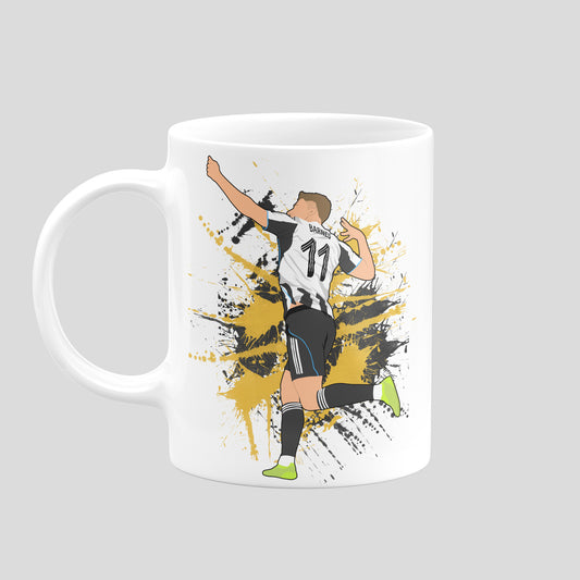 Harvey Barnes Mug – Newcastle United Football Artwork
