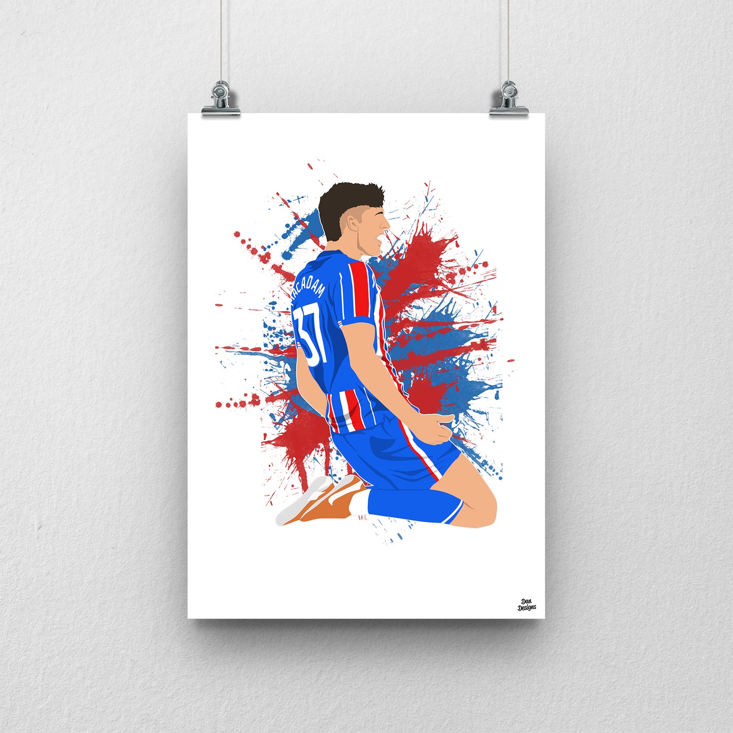 Harvey Macadam Carlisle United Print – Official Artwork