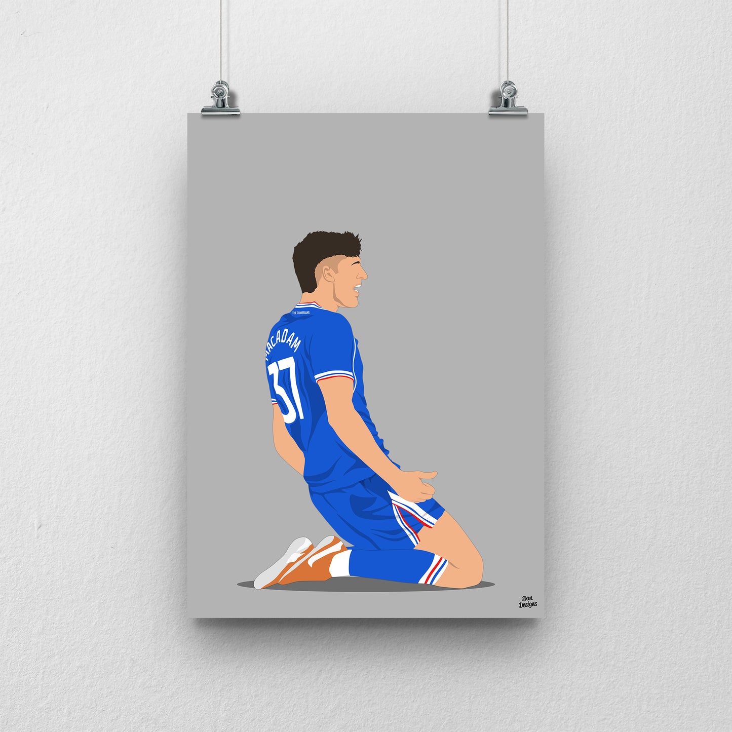 Harvey Macadam Carlisle United Print – Official Artwork