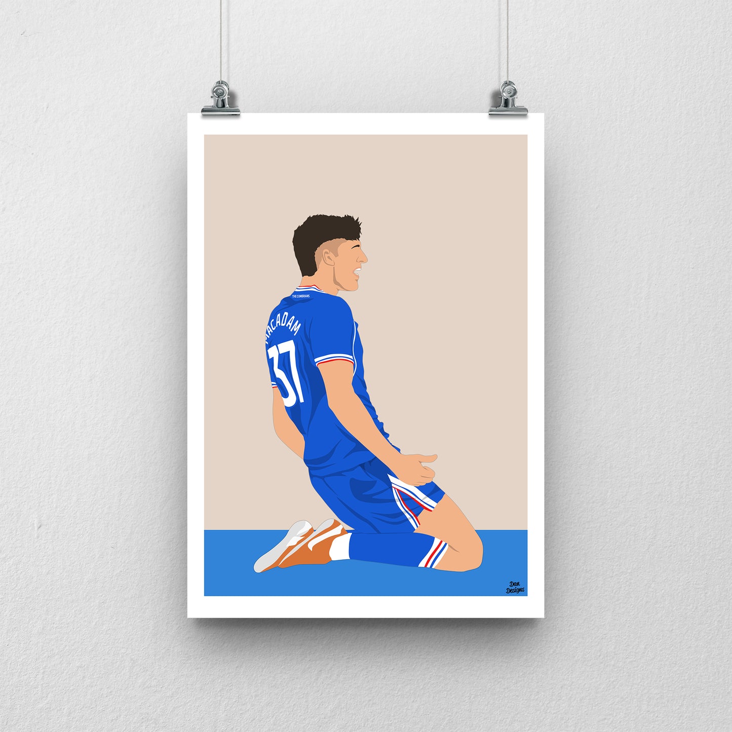 Harvey Macadam Carlisle United Print – Official Artwork