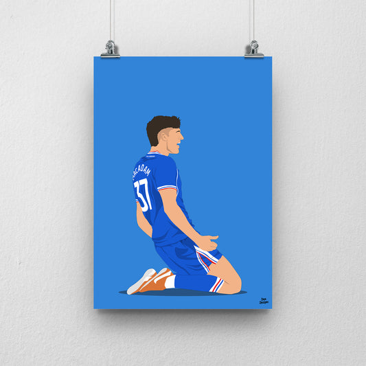 Harvey Macadam Carlisle United Print – Official Artwork
