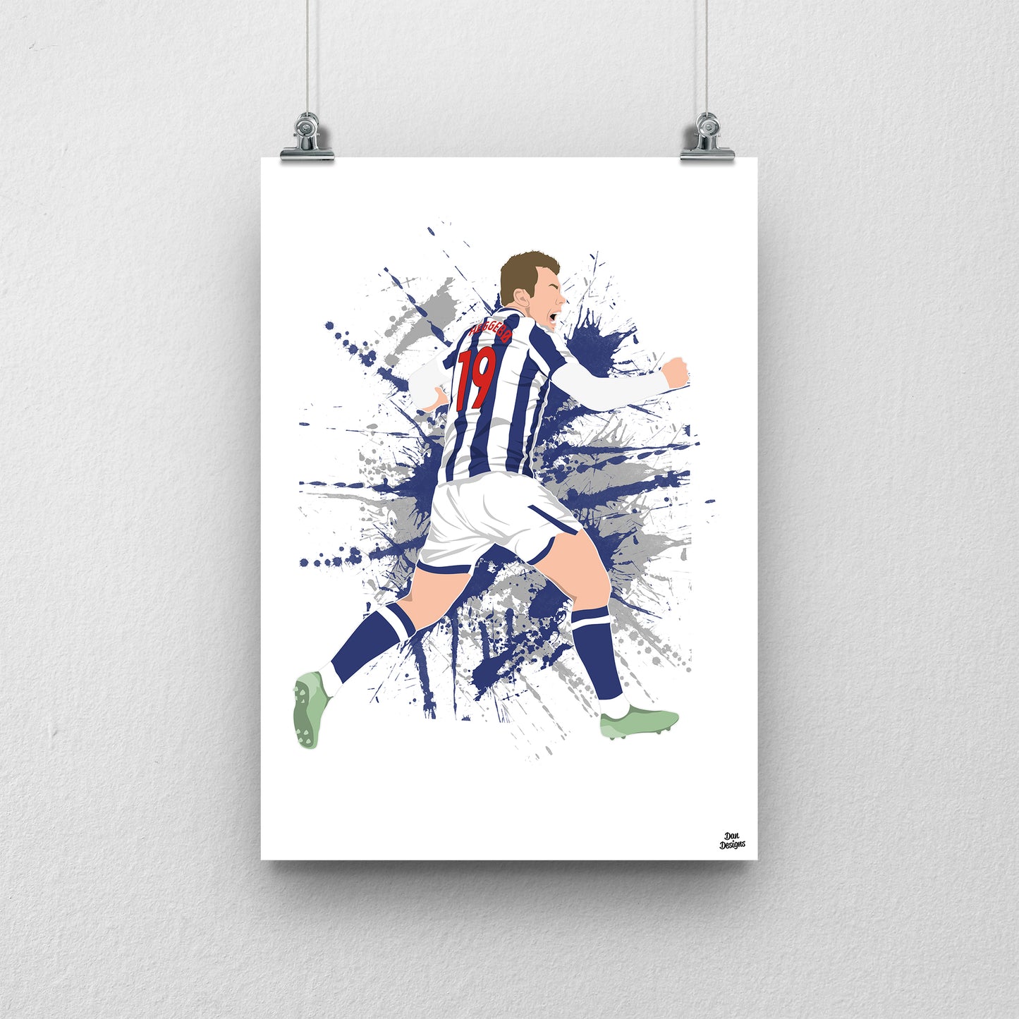 Aune Heggebo Print – West Brom Poster