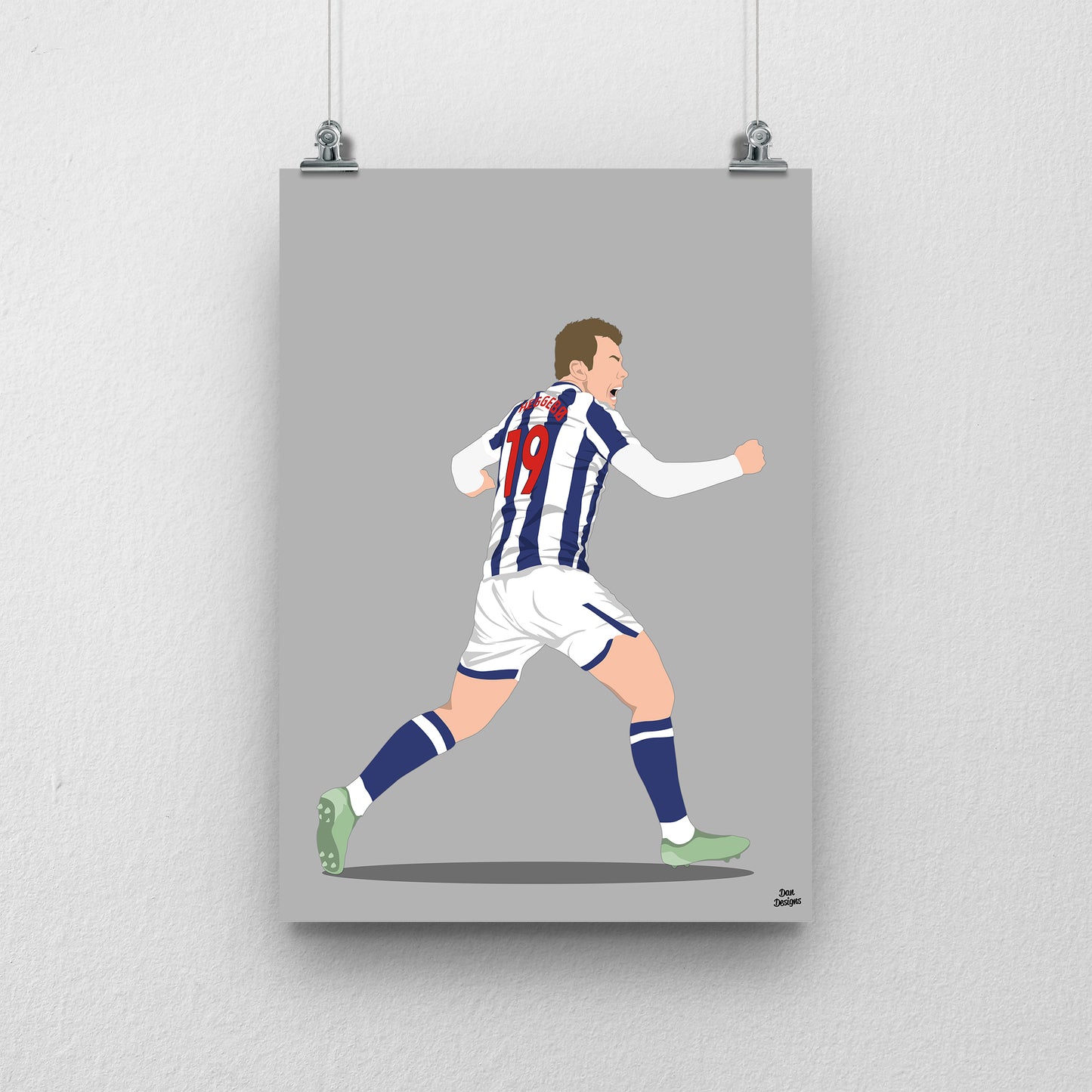 Aune Heggebo Print – West Brom Poster