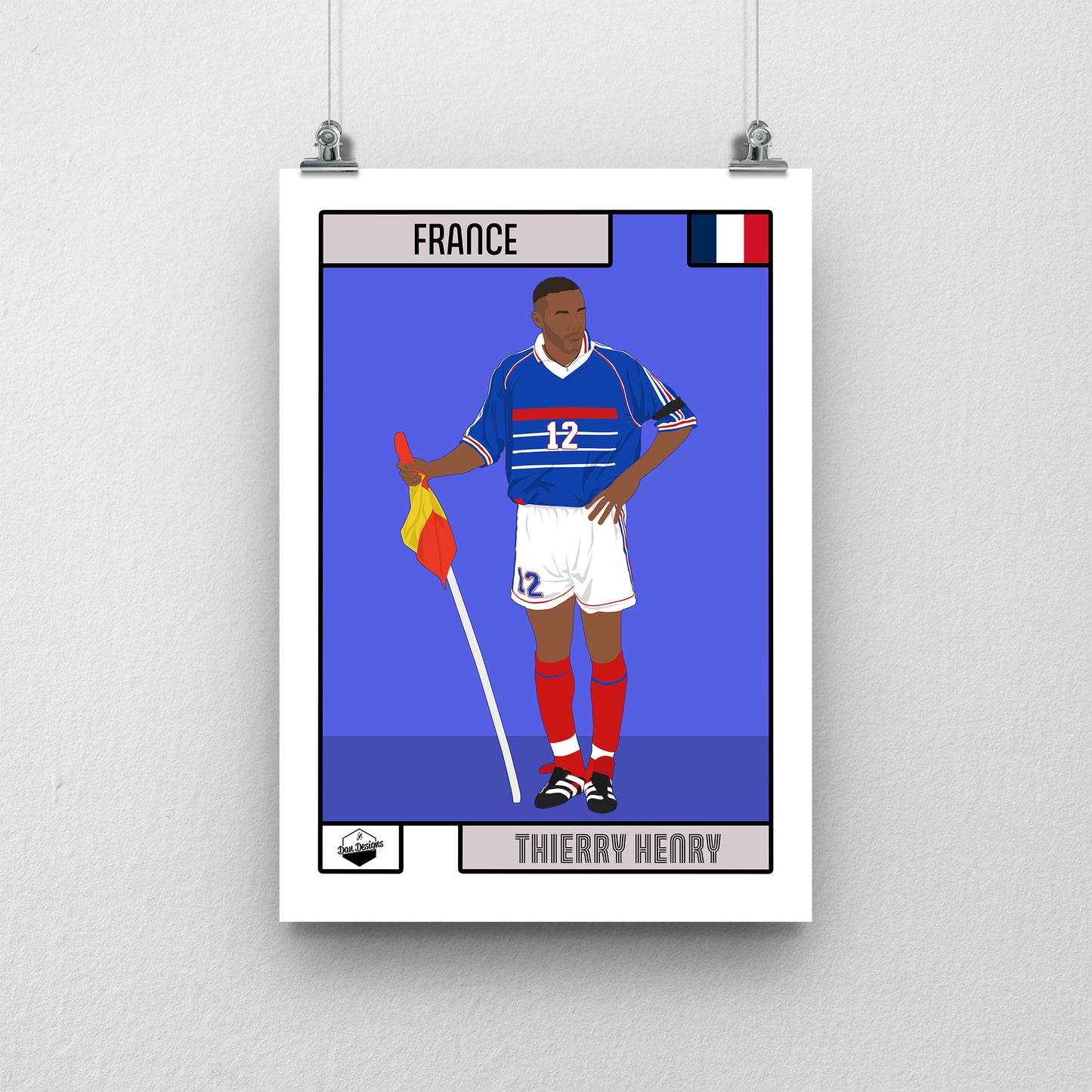 Thierry Henry Print – France World Cup Artwork