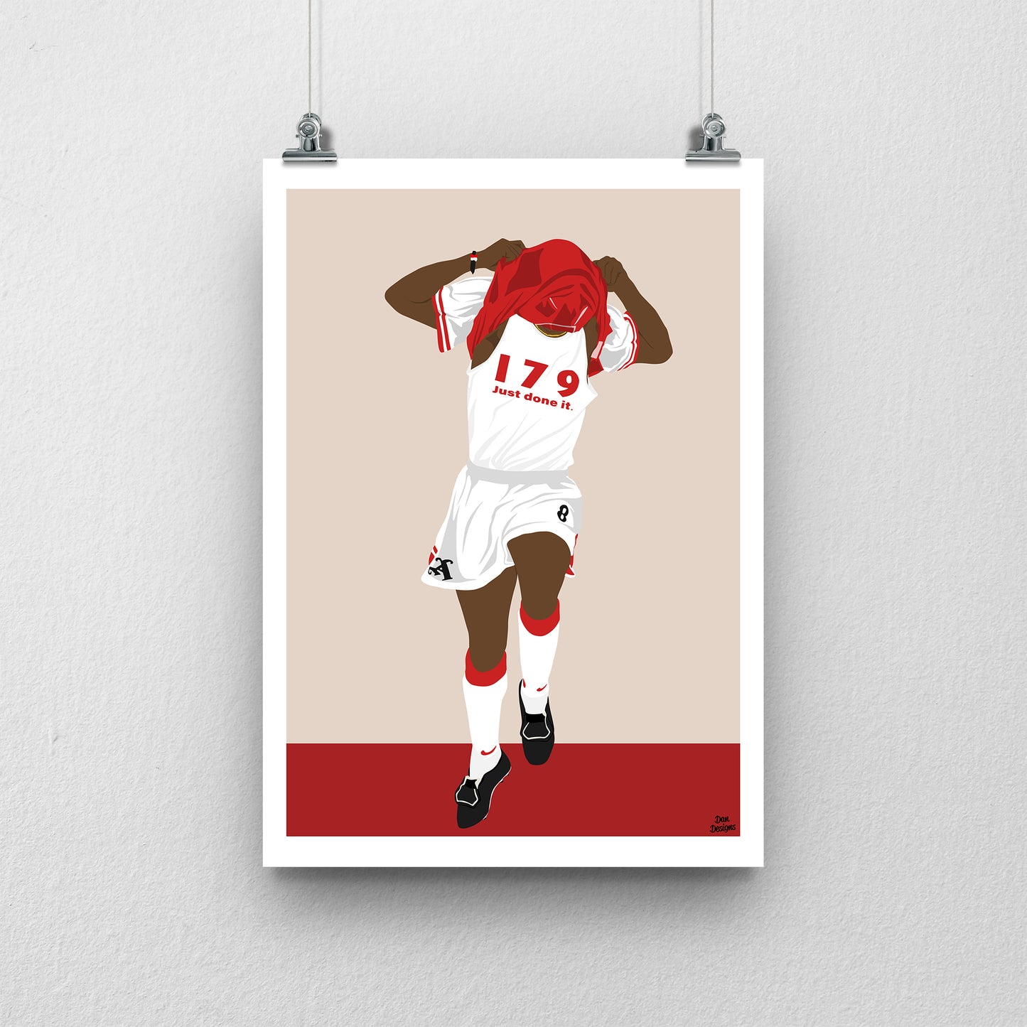 Ian Wright Arsenal Print – Football Artwork
