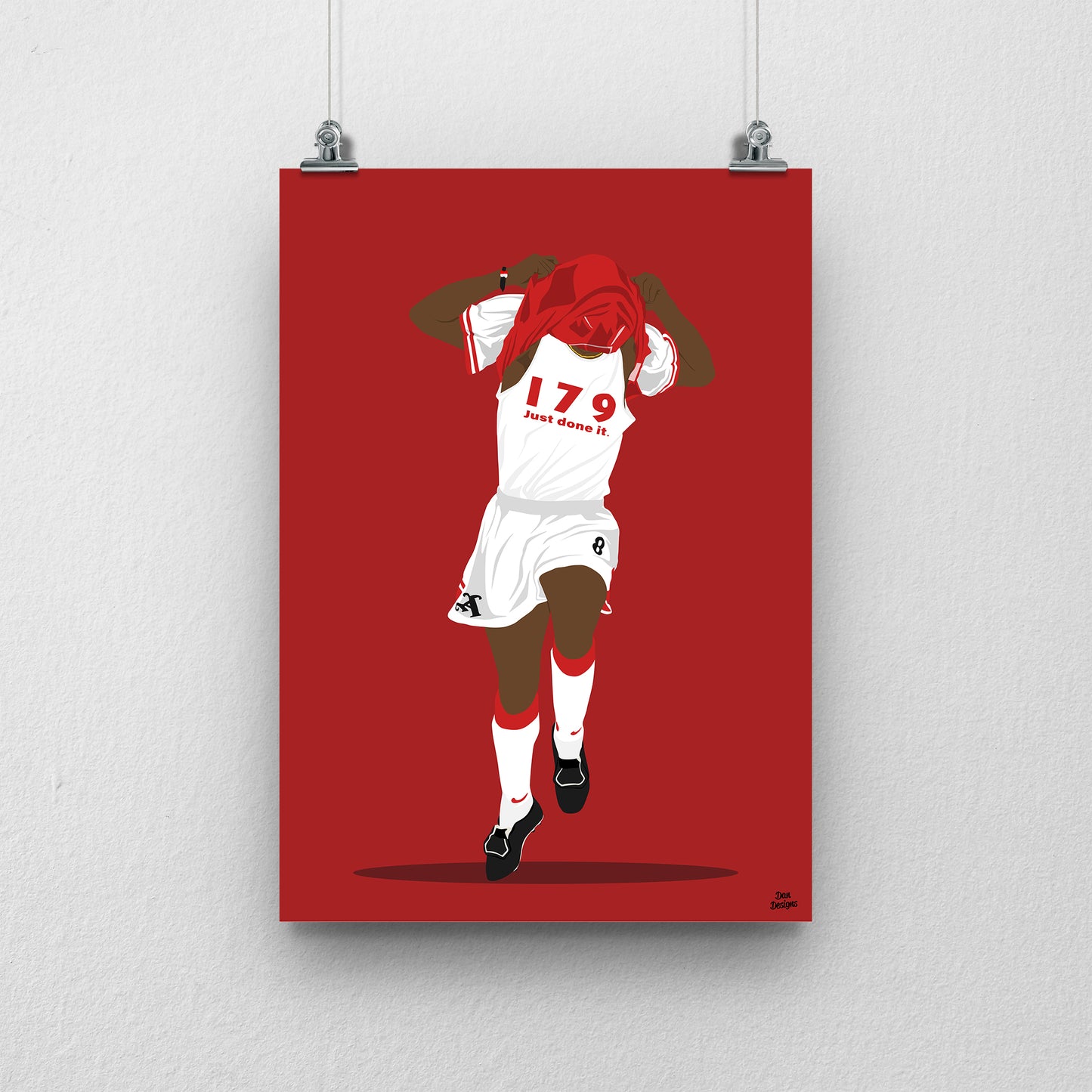 Ian Wright Arsenal Print – Football Artwork