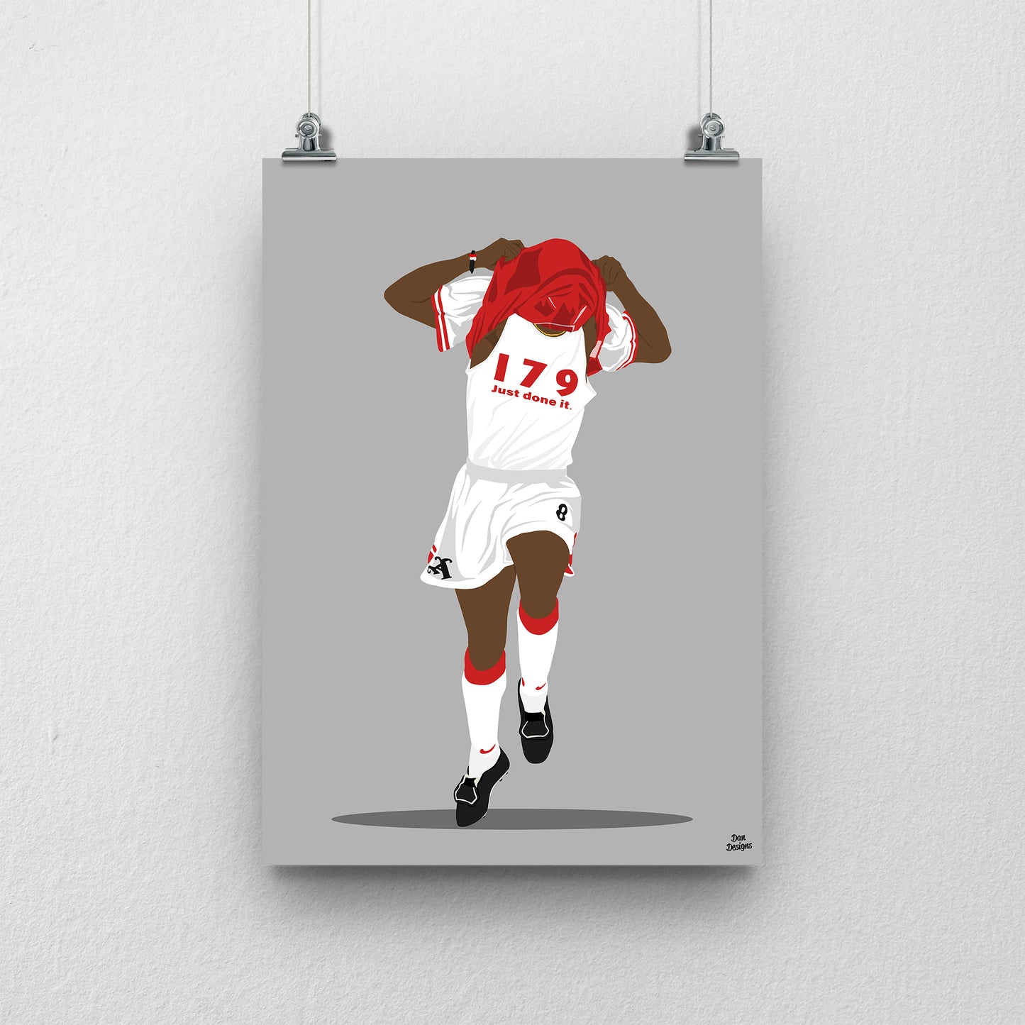 Ian Wright Arsenal Print – Football Artwork