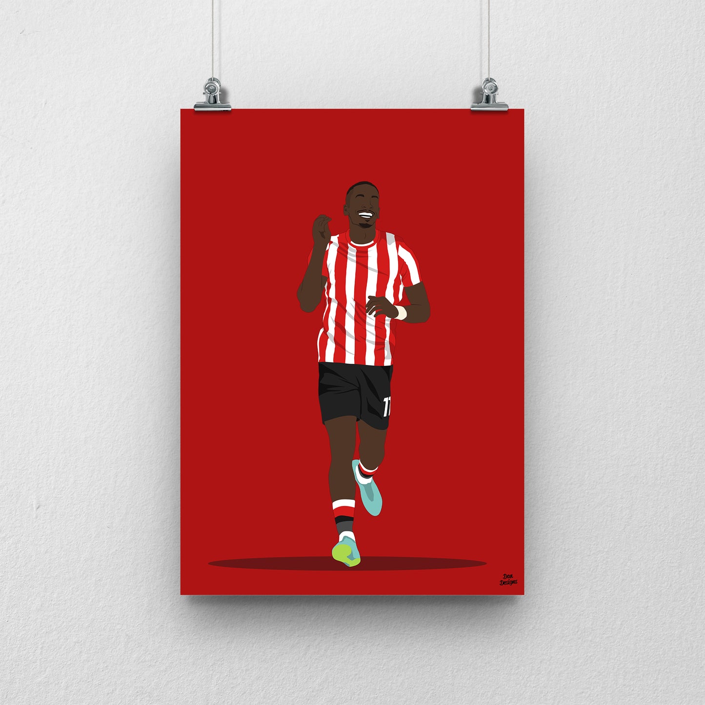 Ivan Toney Print – Brentford Football Artwork