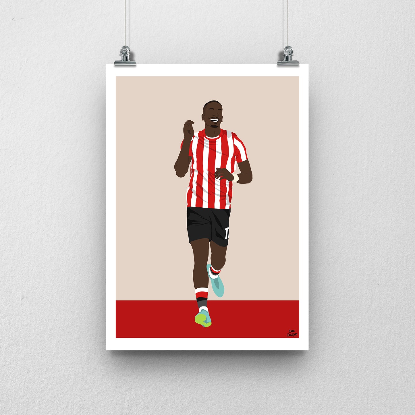 Ivan Toney Print – Brentford Football Artwork