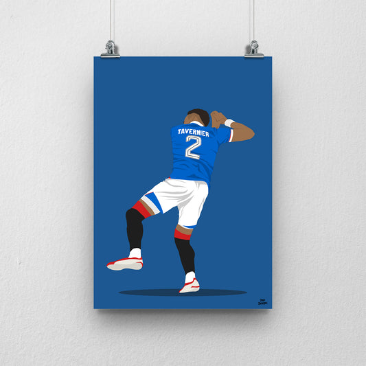 James Tavernier Rangers Print – Football Artwork