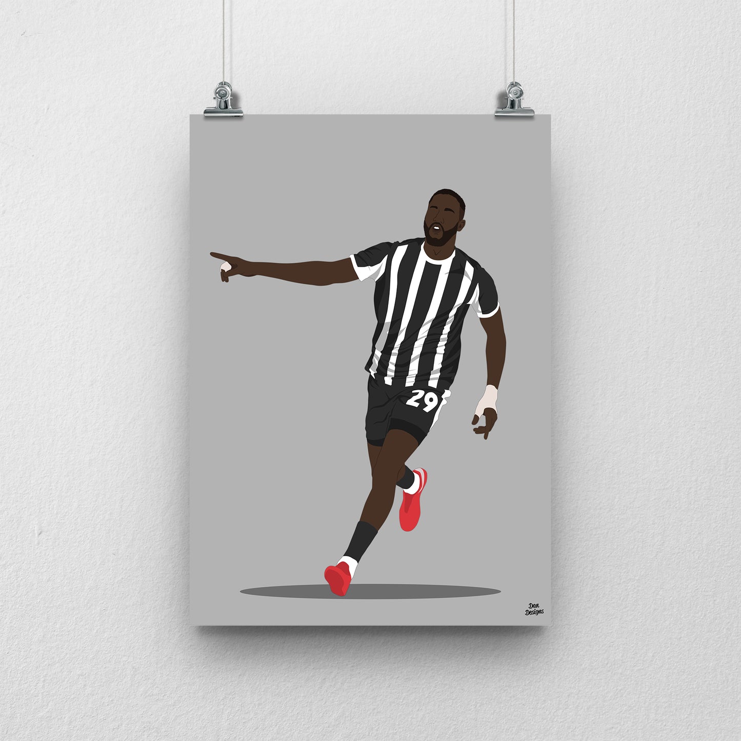 Alassana Jatta Notts County Print – Football Artwork