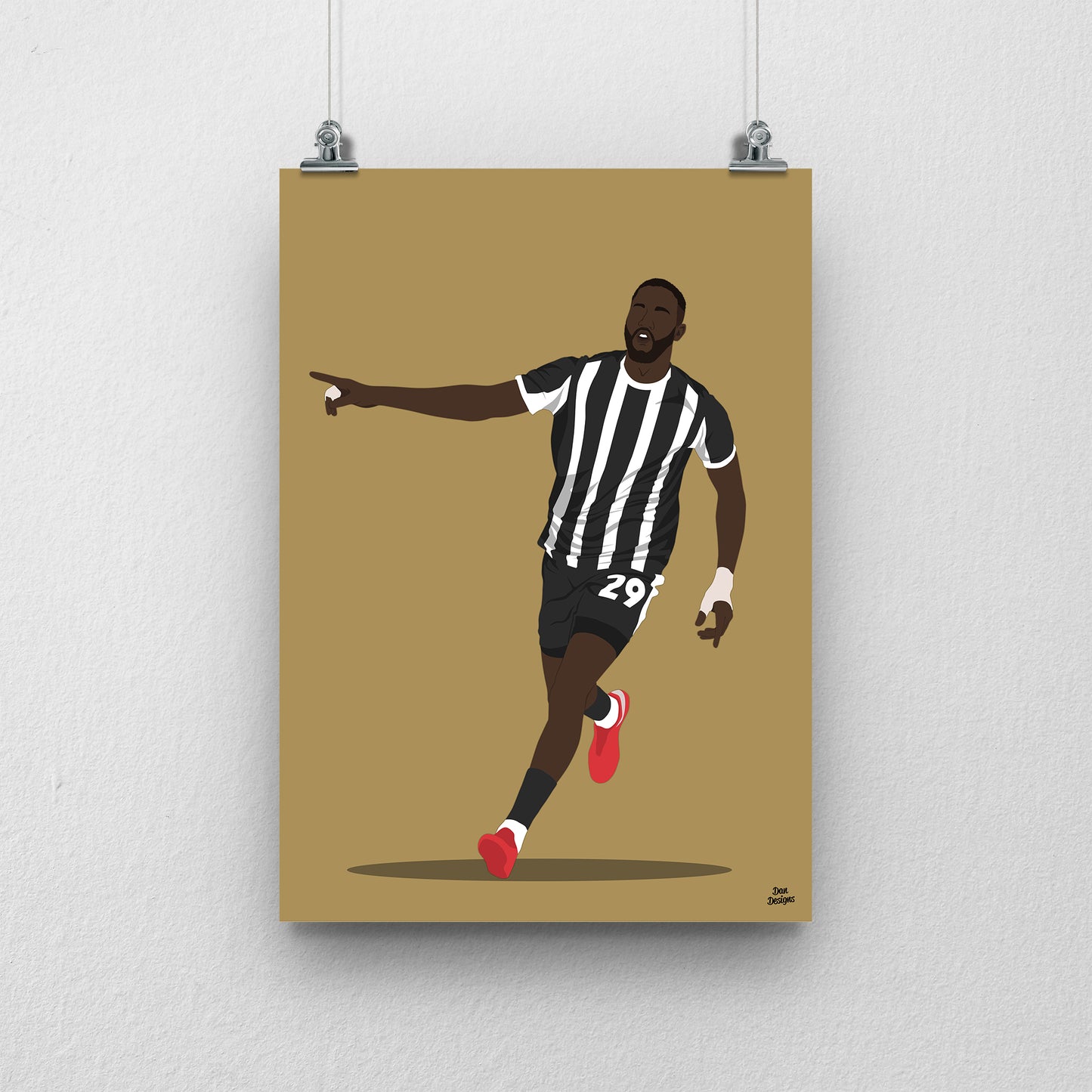 Alassana Jatta Notts County Print – Football Artwork