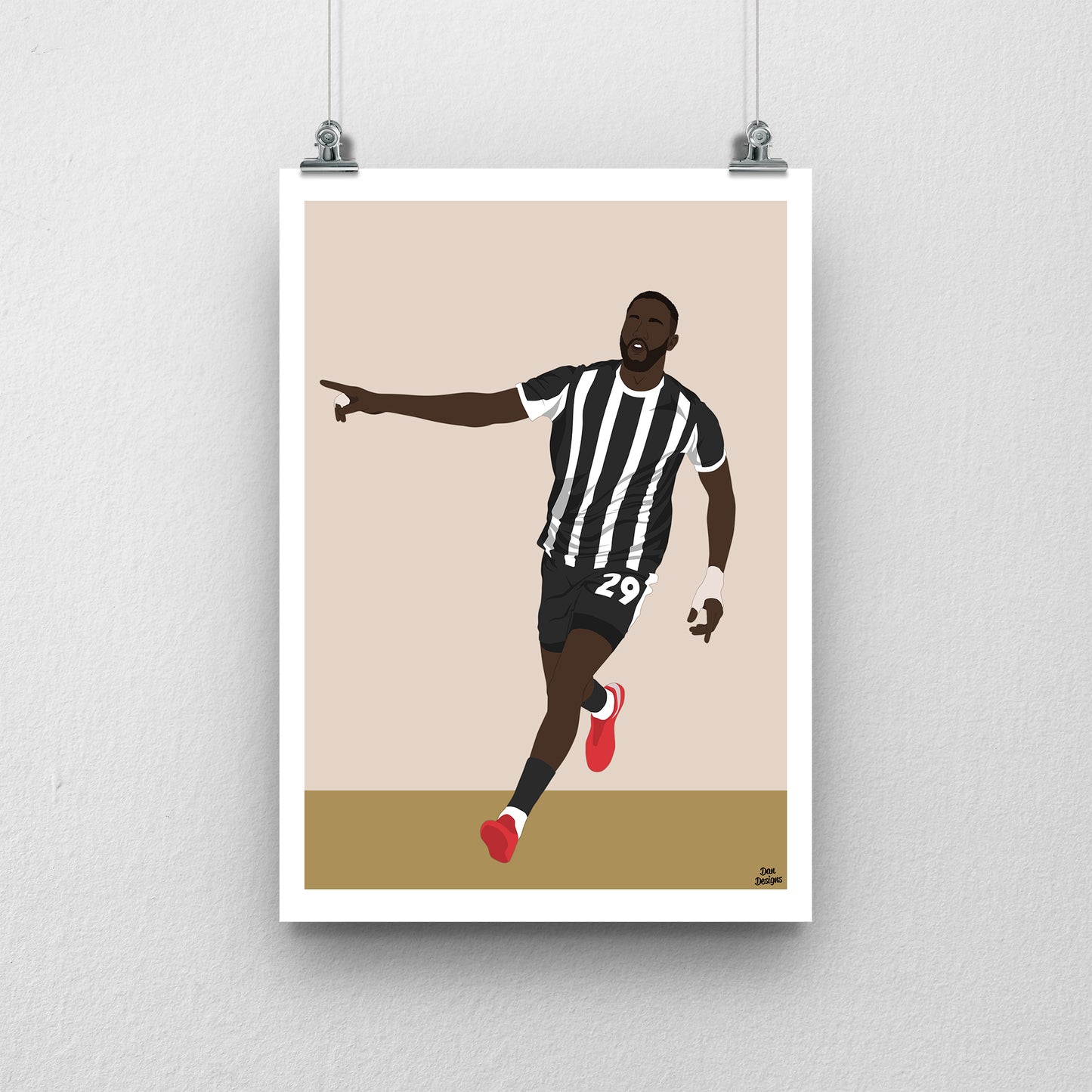 Alassana Jatta Notts County Print – Football Artwork