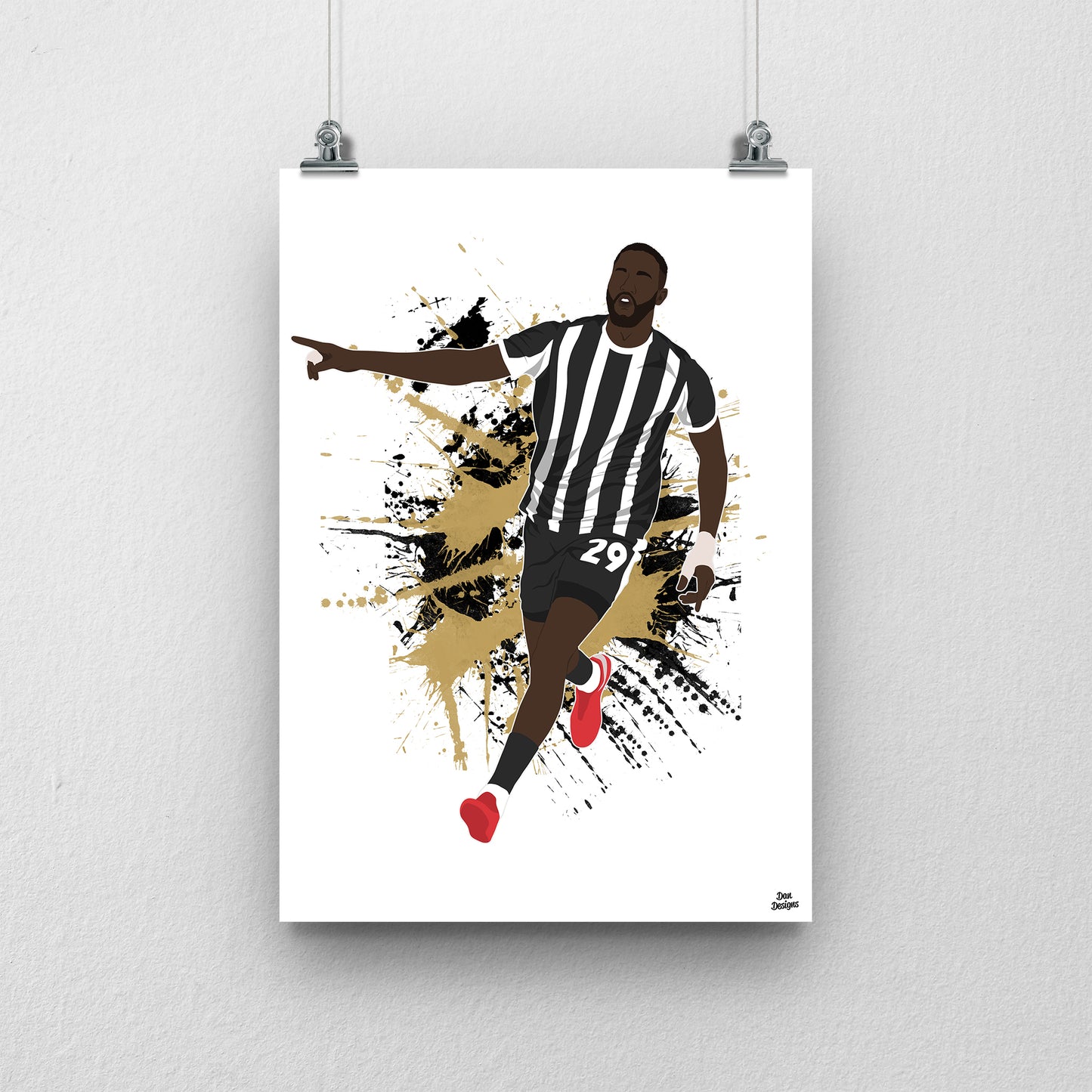 Alassana Jatta Notts County Print – Football Artwork
