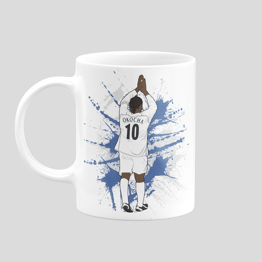 Jay-Jay Okocha Bolton Wanderers mug – original football artwork