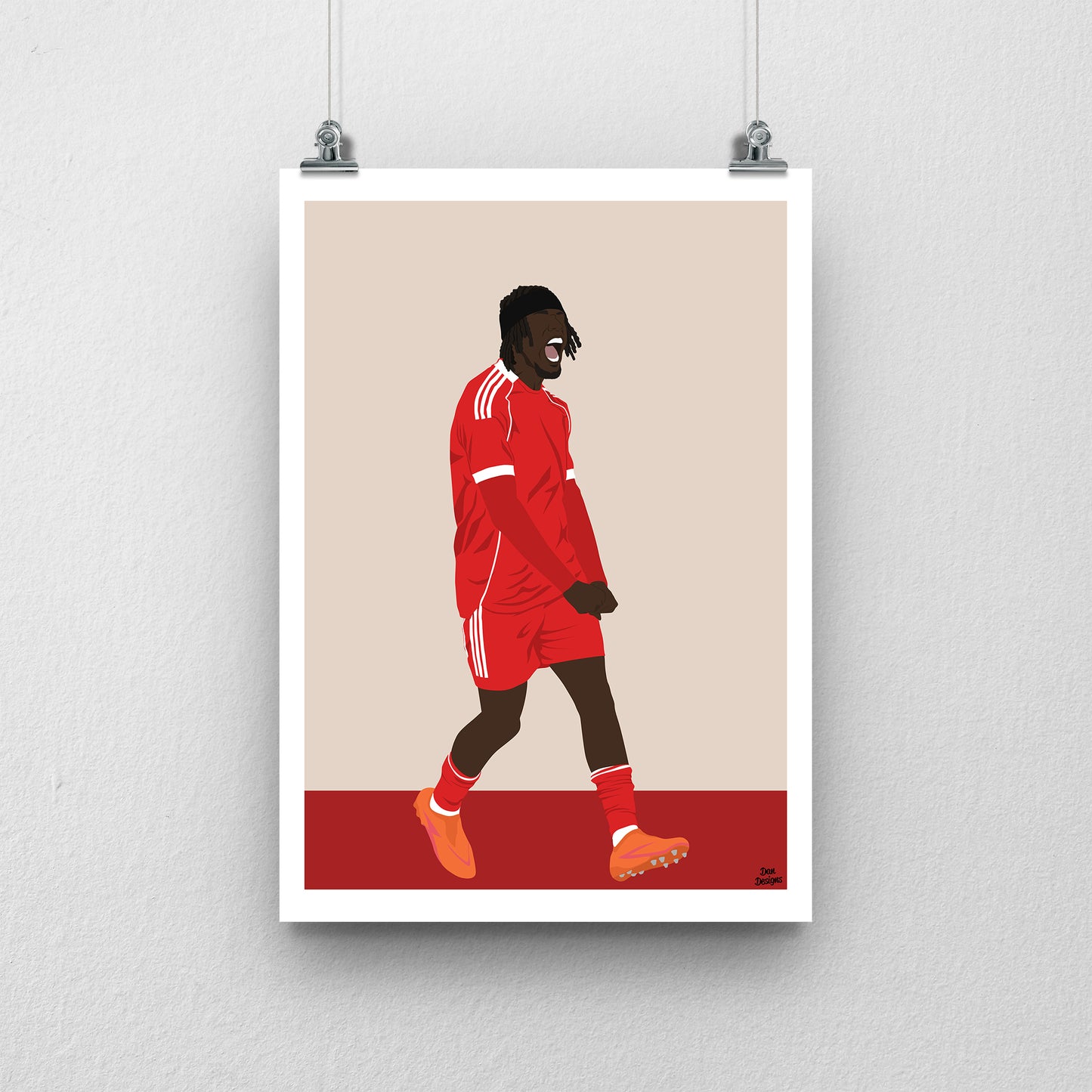 Jeremie Frimpong Print – Football Artwork Poster