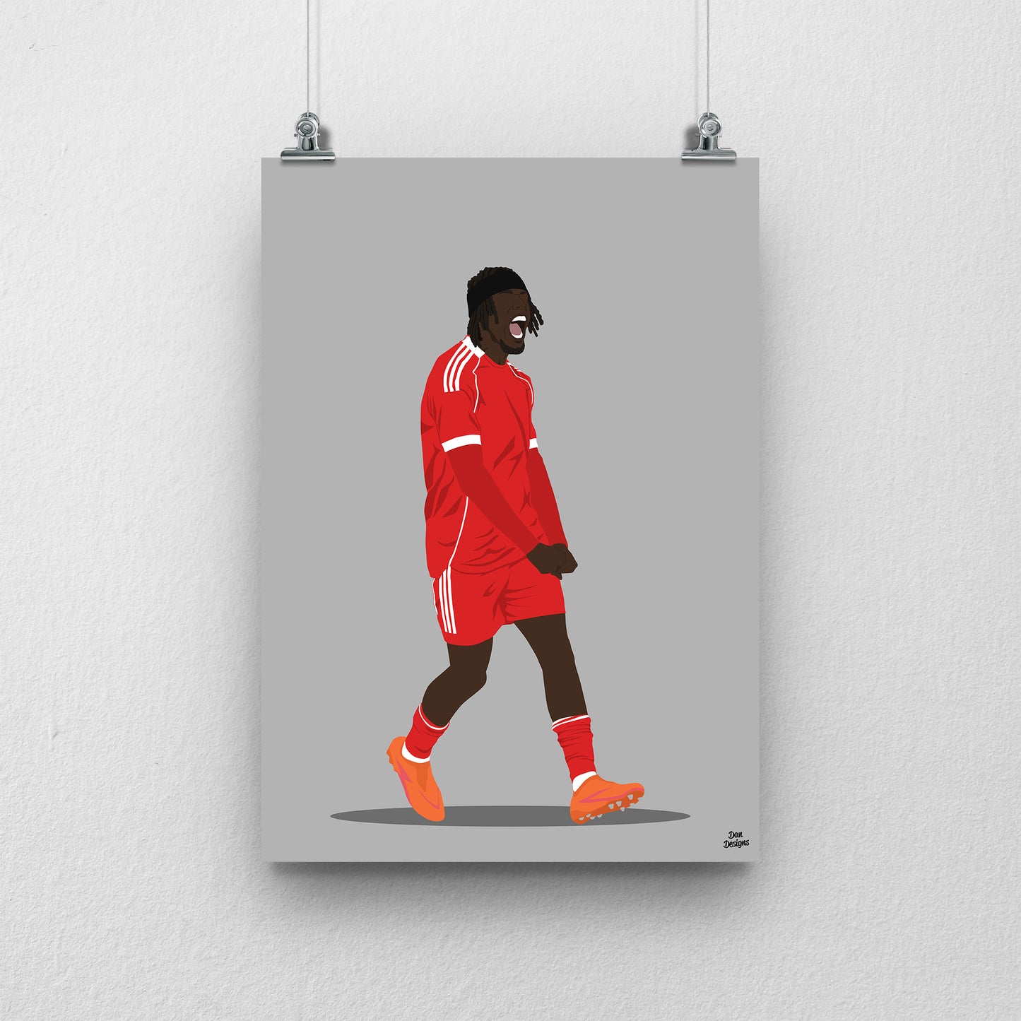 Jeremie Frimpong Print – Football Artwork Poster