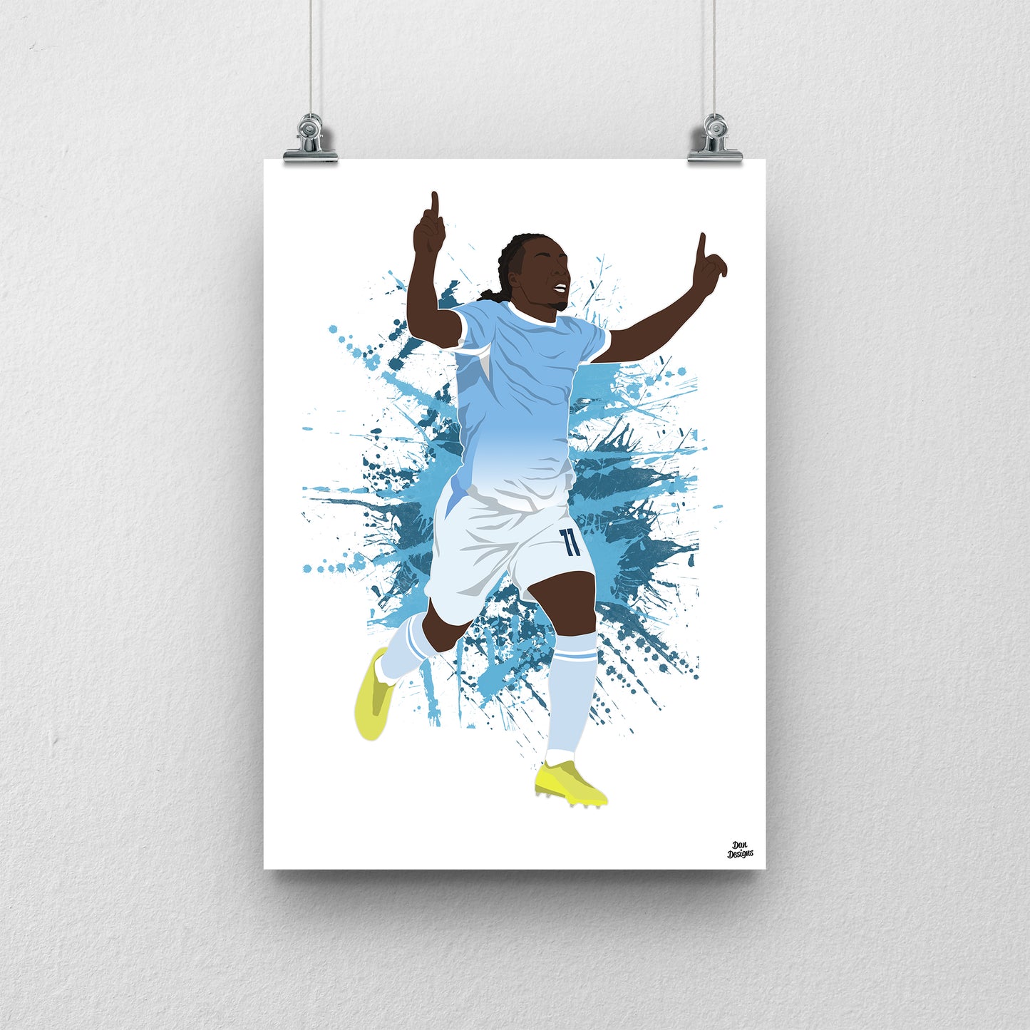Jeremy Doku Manchester City Print – Football Artwork