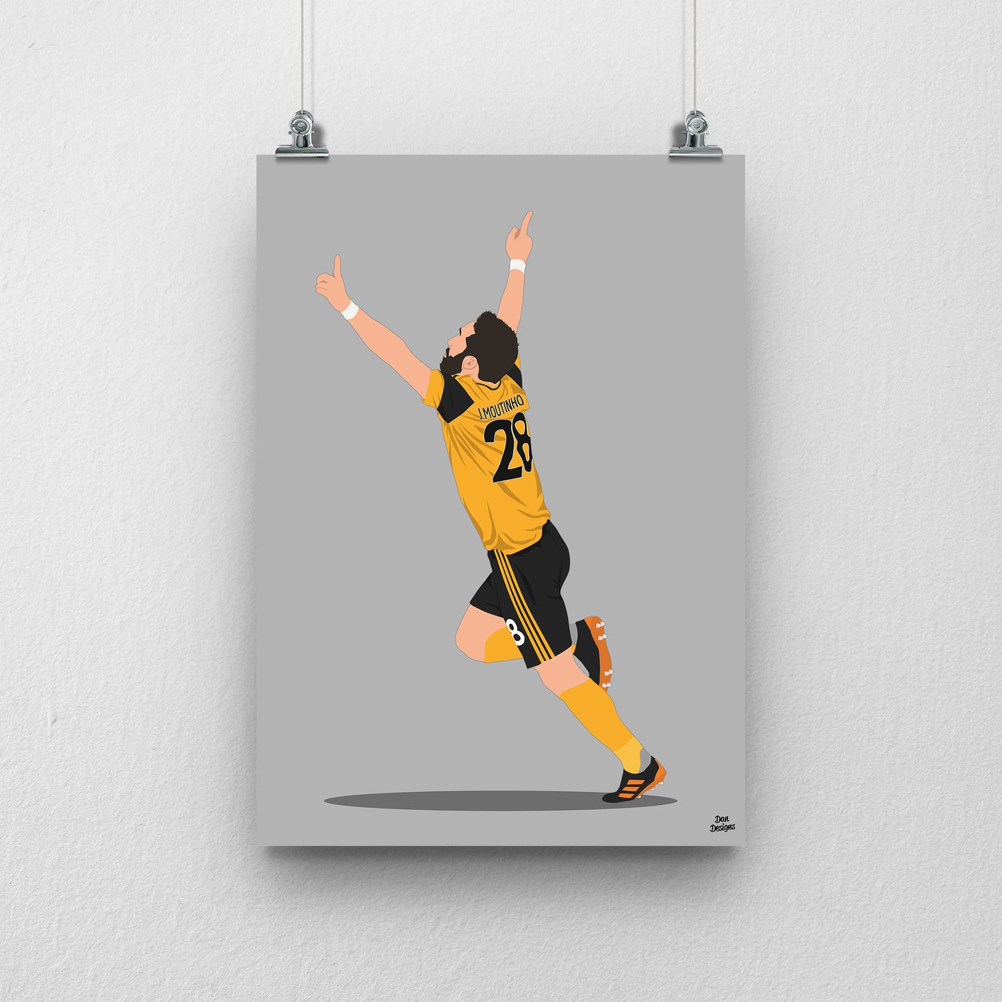 Joao Moutinho Print – Wolves Football Poster
