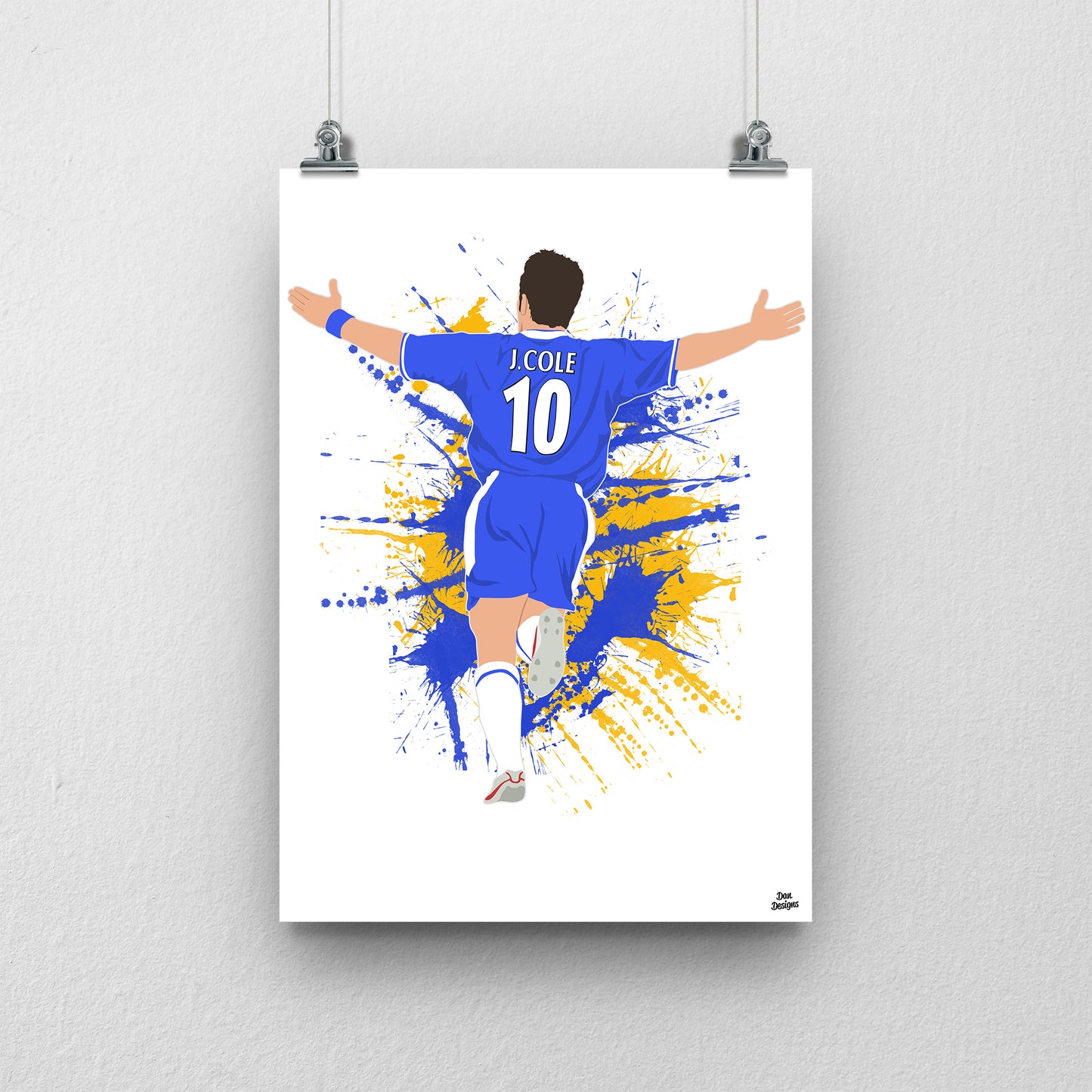 Joe Cole Chelsea Print – Football Artwork