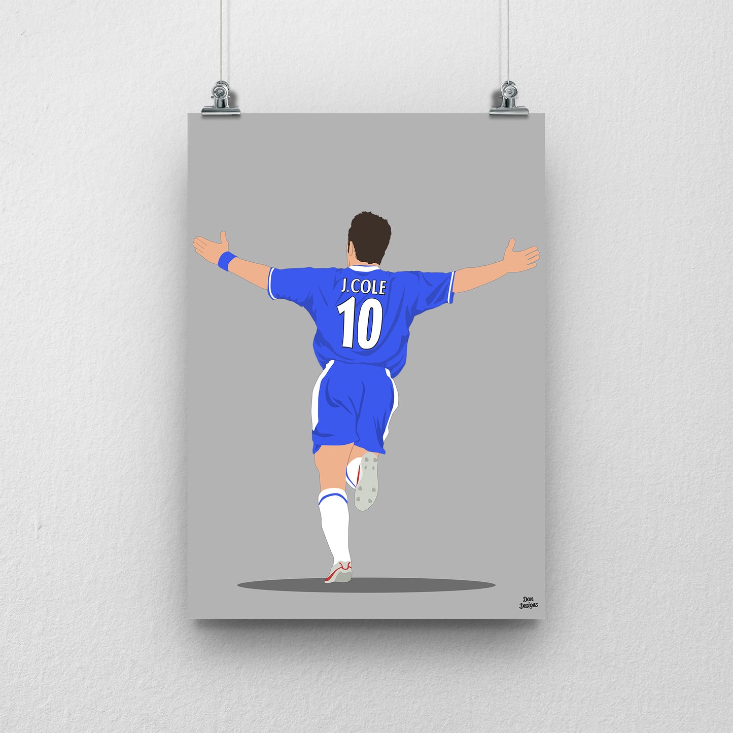 Joe Cole Chelsea Print – Football Artwork