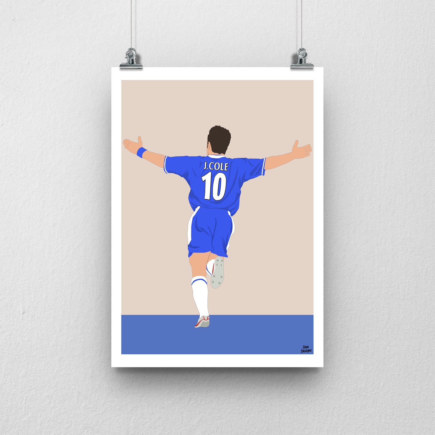 Joe Cole Chelsea Print – Football Artwork