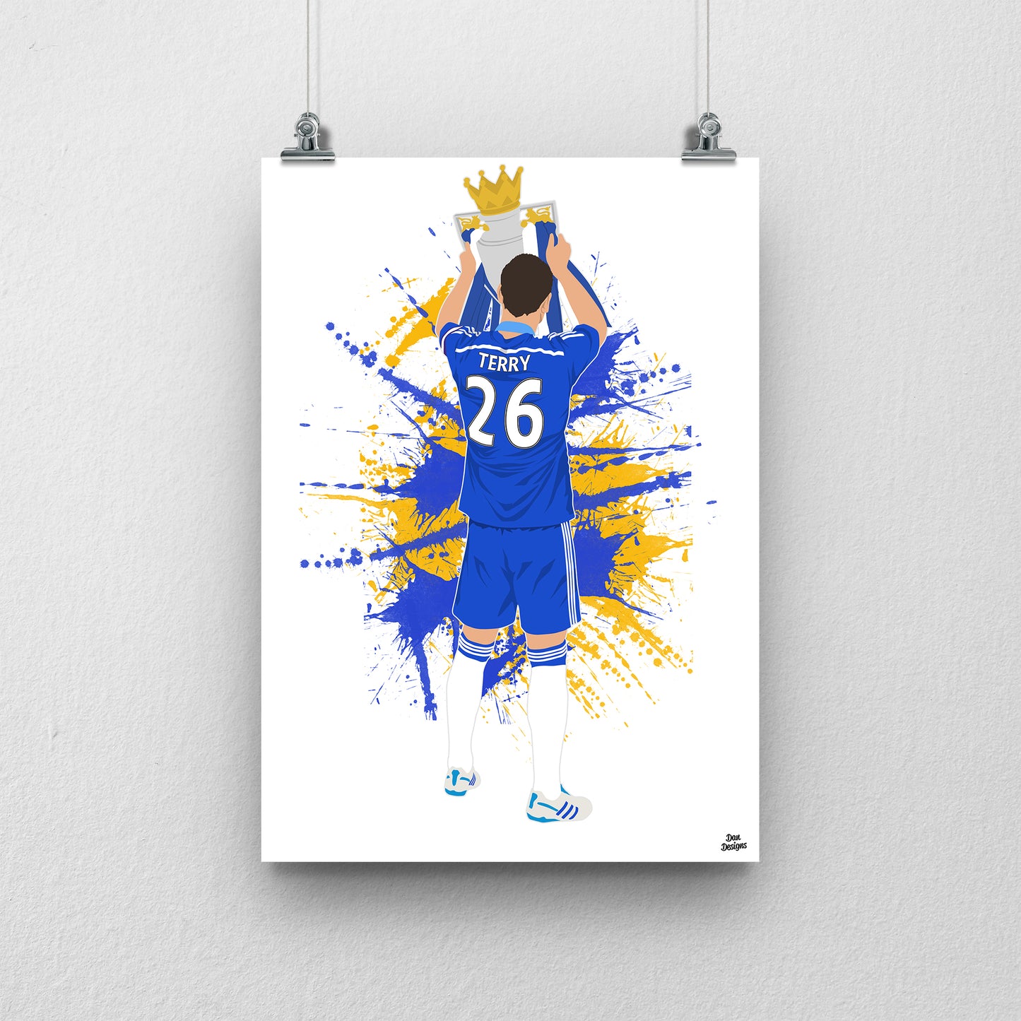 John Terry Chelsea Print – Captain Legend Football Poster