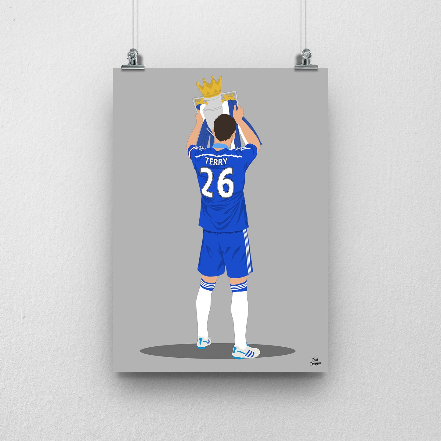 John Terry Chelsea Print – Captain Legend Football Poster