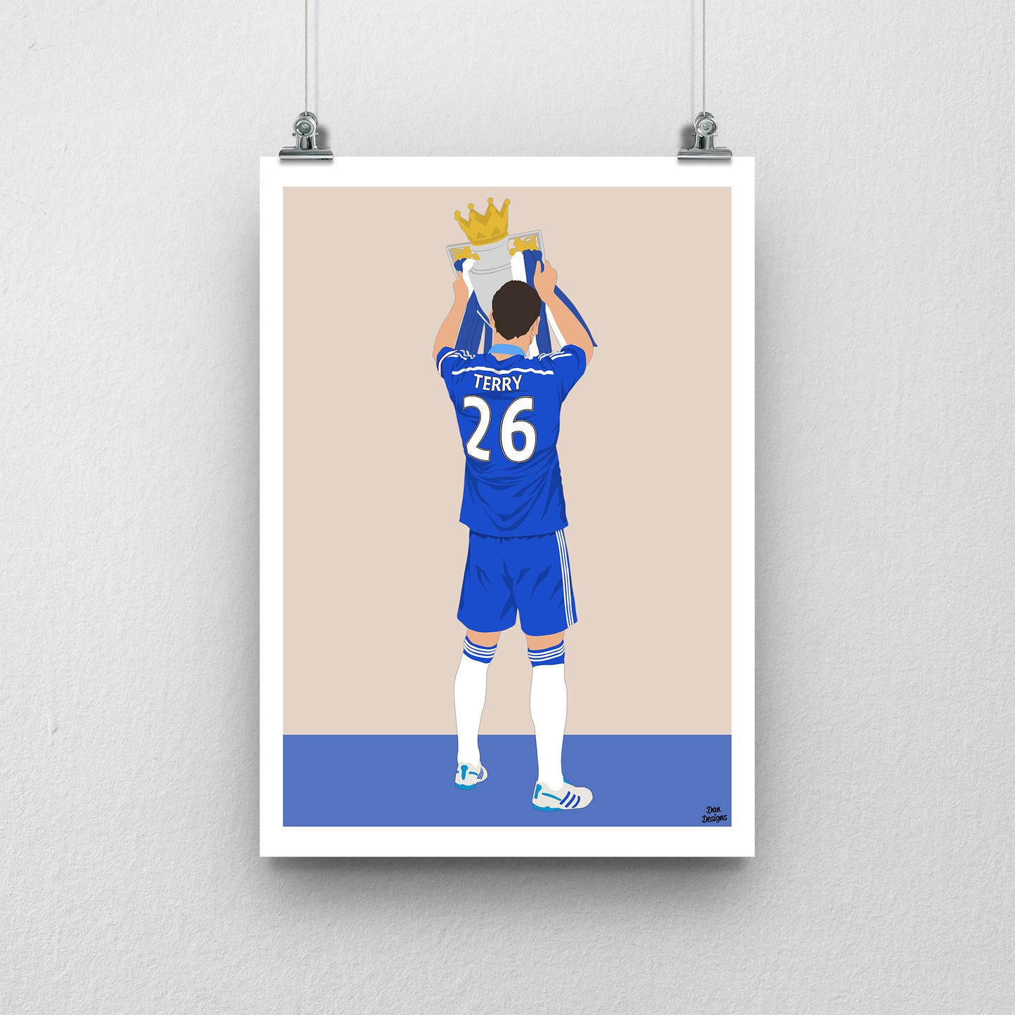 John Terry Chelsea Print – Captain Legend Football Poster