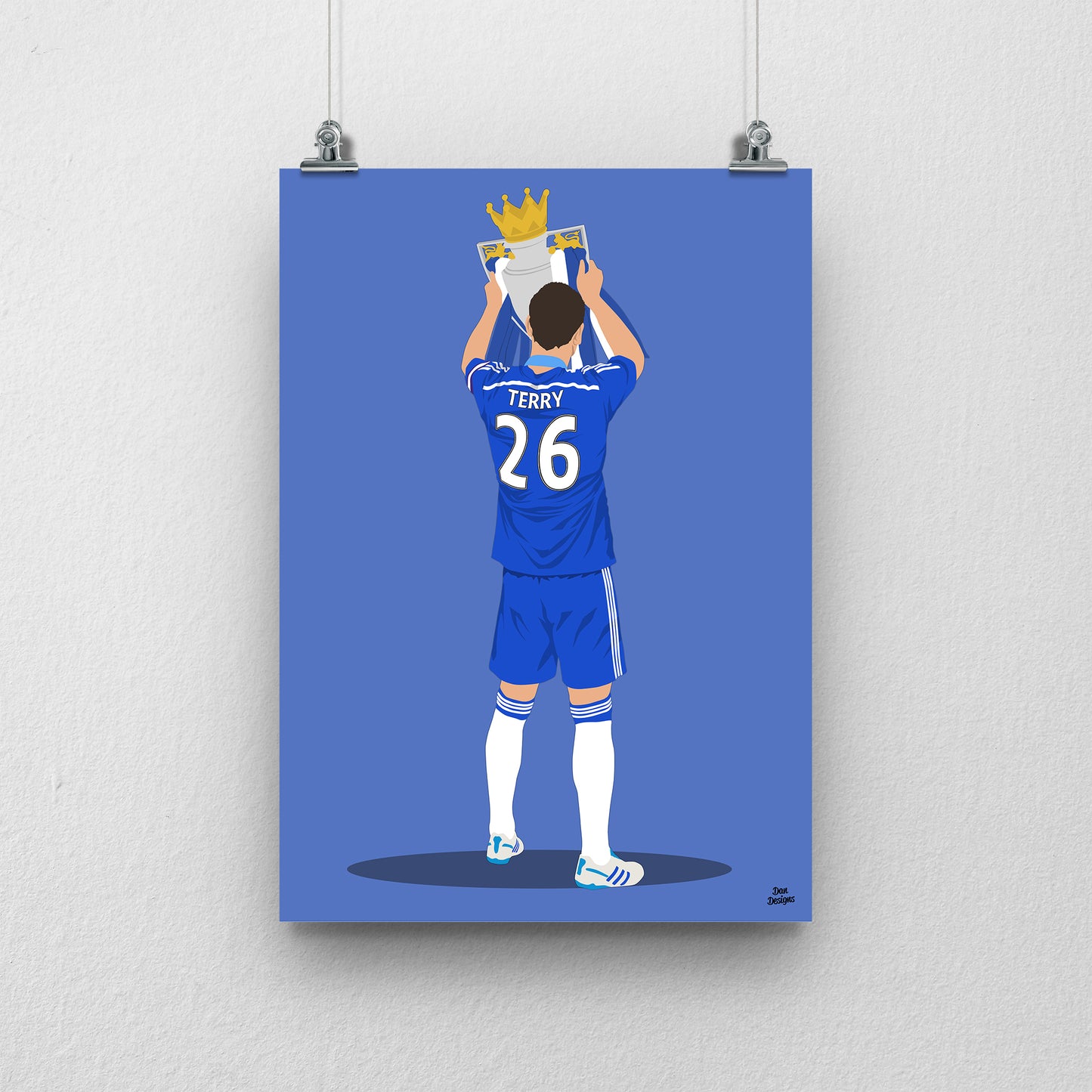 John Terry Chelsea Print – Captain Legend Football Poster