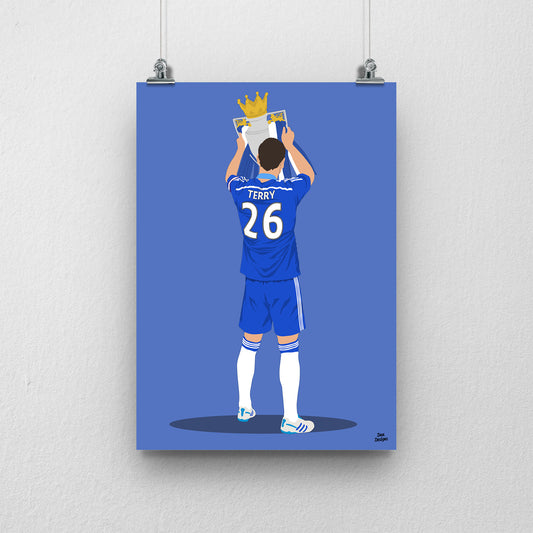 John Terry Chelsea Print – Captain Legend Football Poster
