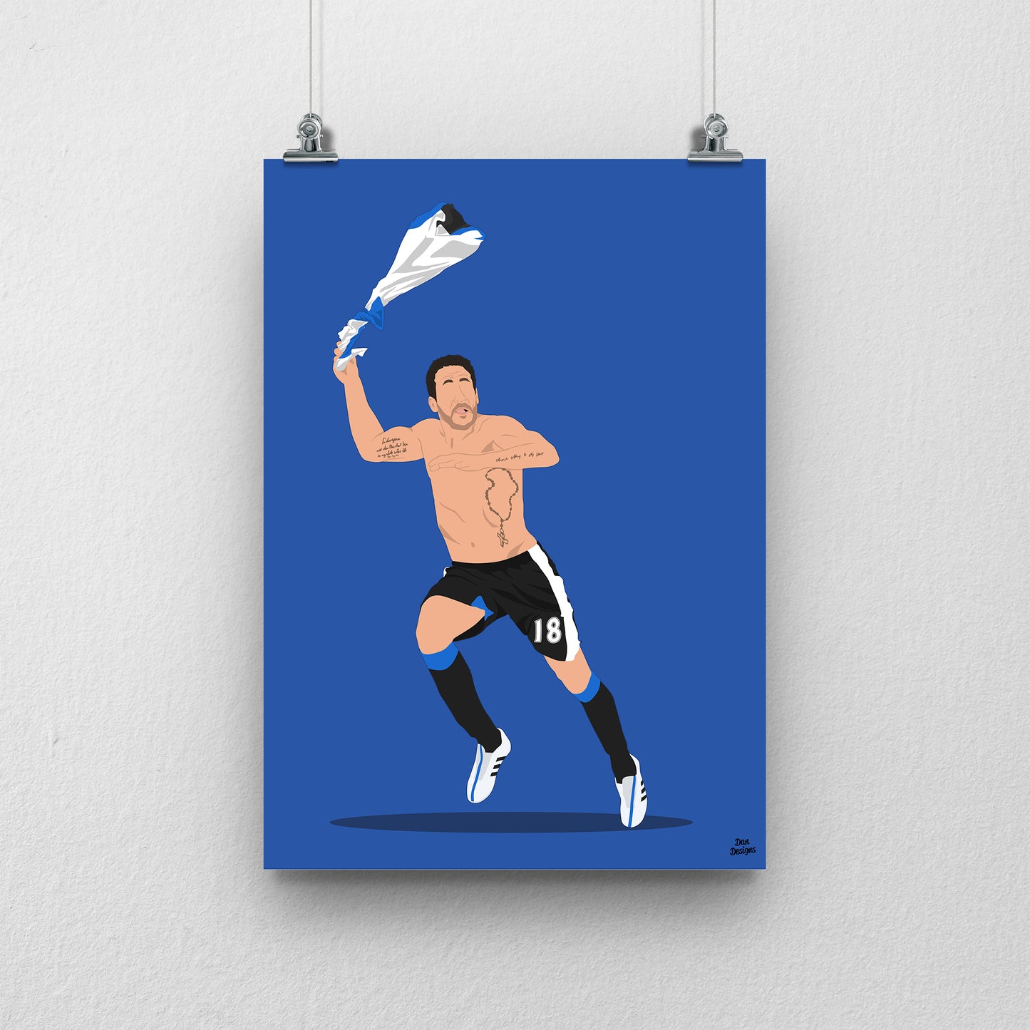 Jonas Gutierrez Print – Newcastle United Football Artwork