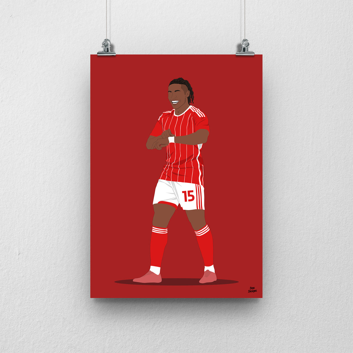 Joseph Hungbo Print – Swindon Town Football Artwork