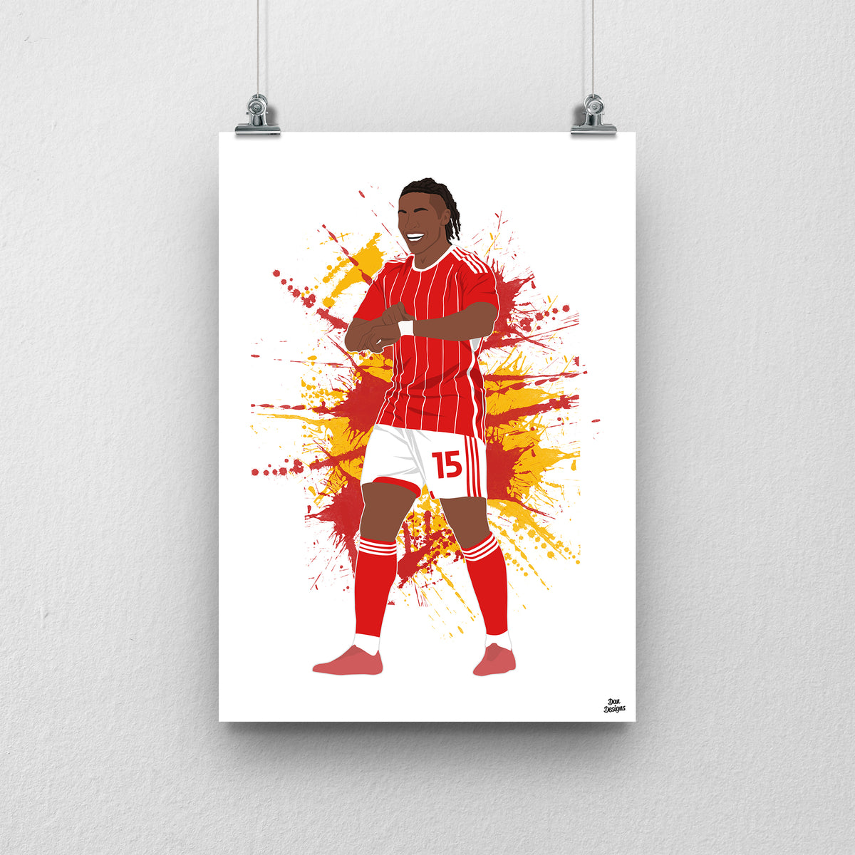 Joseph Hungbo Print – Swindon Town Football Artwork