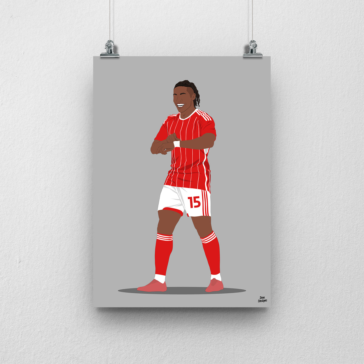 Joseph Hungbo Print – Swindon Town Football Artwork