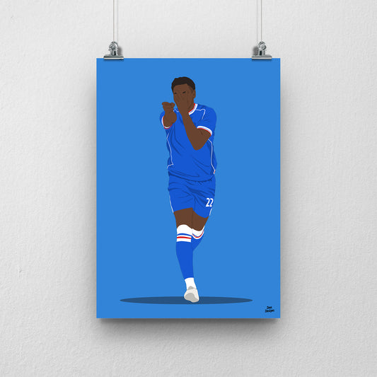 Josh Williams Carlisle United Print – Official Artwork
