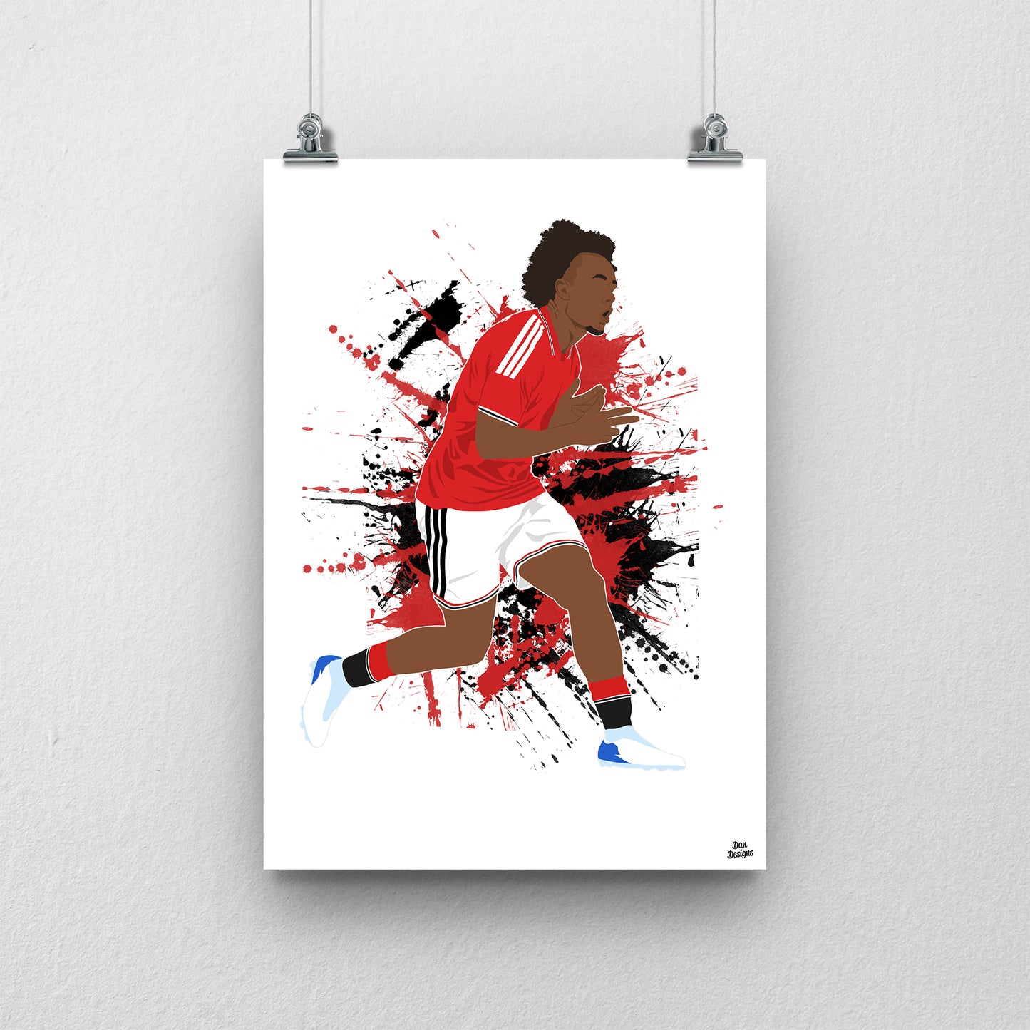 Joshua Zirkzee Manchester United Print – Football Artwork