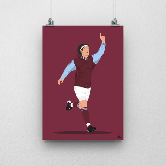 Juan Pablo Angel Print – Aston Villa Artwork