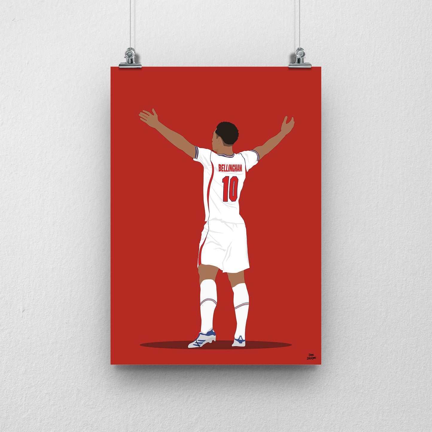 Jude Bellingham Print – England World Cup 2026 Artwork