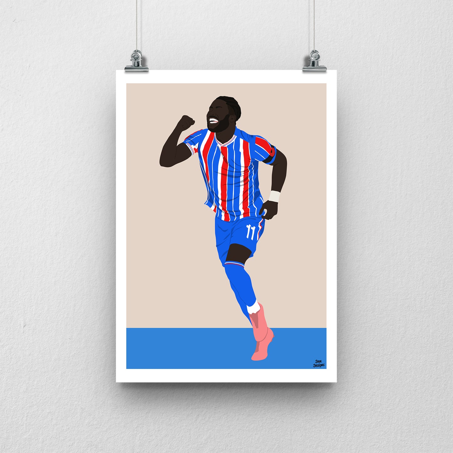 Junior Luamba Carlisle United Print – Official Artwork
