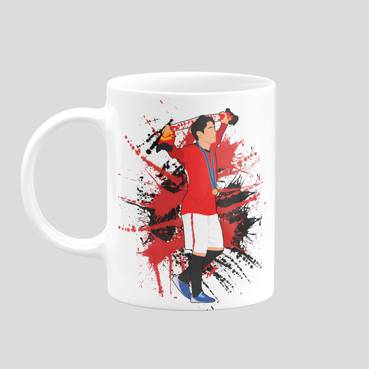 Shinji Kagawa Manchester United mug – original player artwork