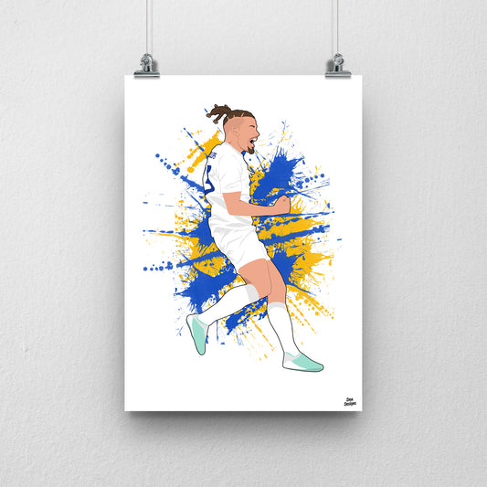 Kalvin Phillips Leeds Print – Football Poster
