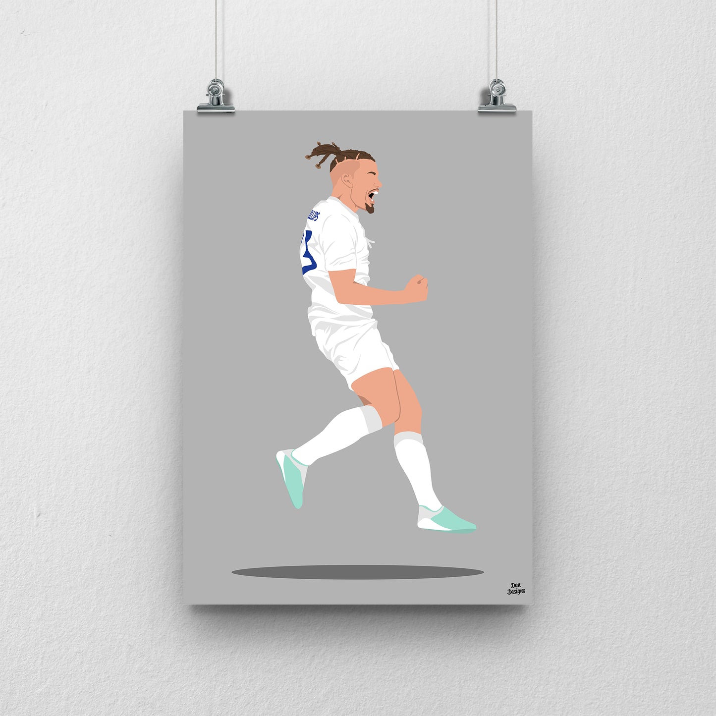 Kalvin Phillips Leeds Print – Football Poster